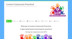 Desktop Screenshot of loomispreschool.com